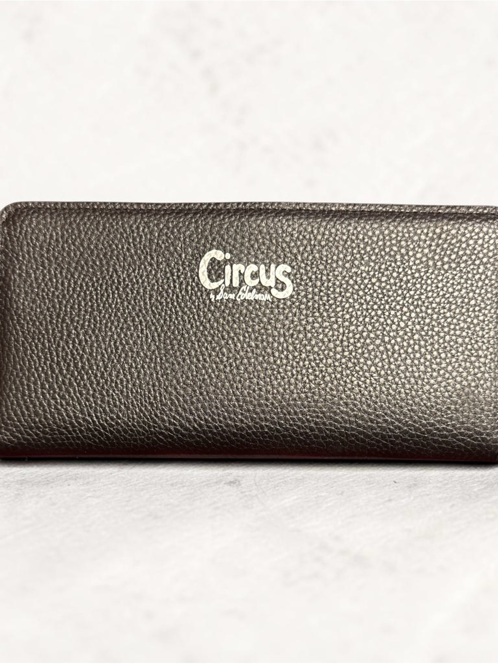 Circus by Sam Edelman Black Pebbled Zip Wallet